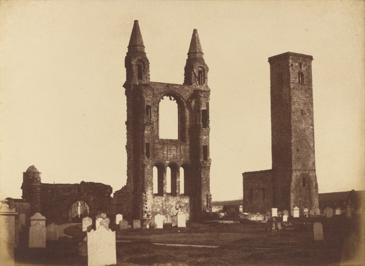 Andrews Cathedral, East Gable et St. Regulus Tower - Hill and Adamson