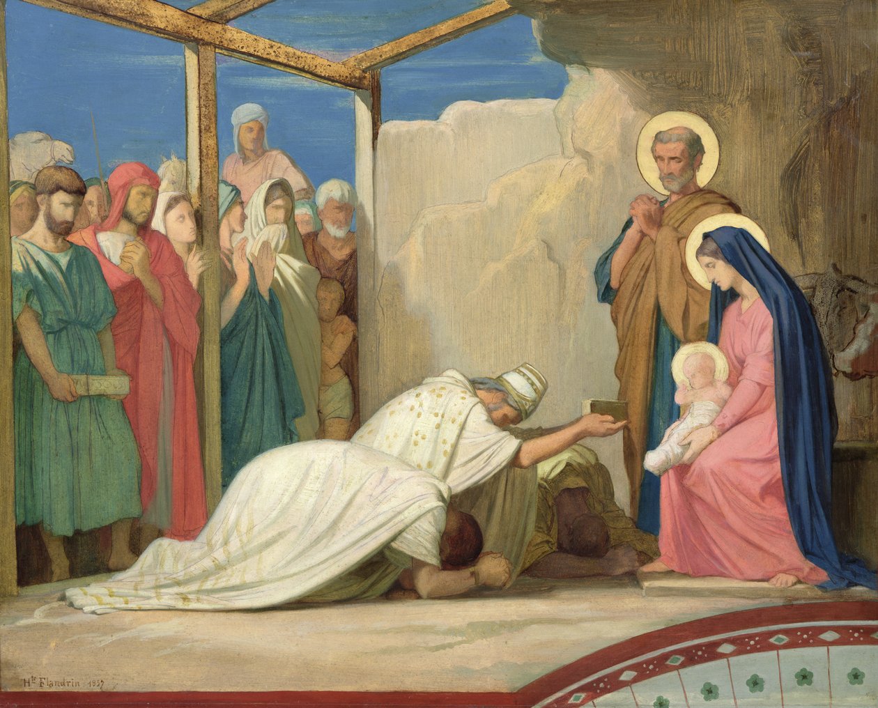 Adoration des Mages, 1857 - Hippolyte Flandrin