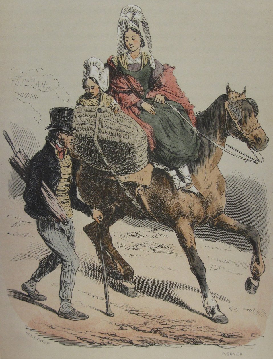 La Normandie Jules Janin illustration 161 - Hippolyte Bellange