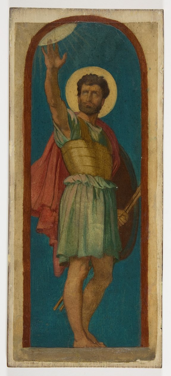 Josua, mit der Sonne oben links - Hippolyte Flandrin