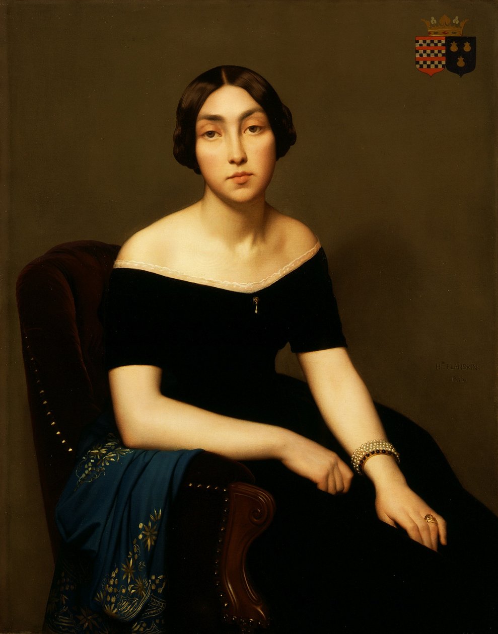 Madame Louis Antoine de Cambourg - Hippolyte Flandrin