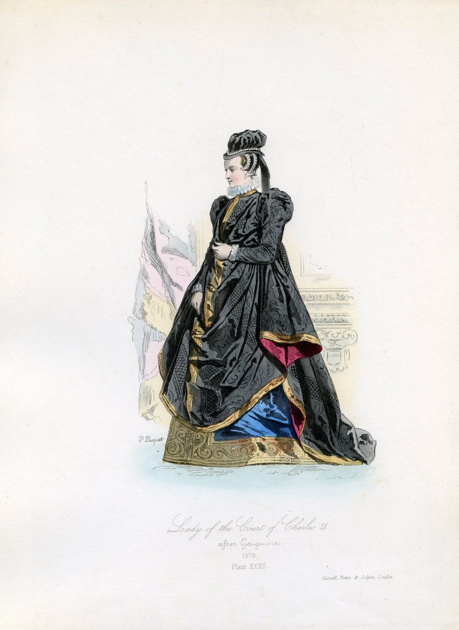 Dame de la cour de Charles IX - Hippolyte Louis and Polydore Pauquet