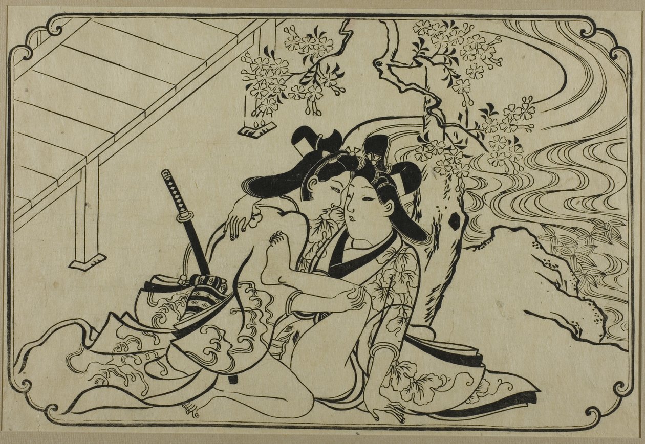 Amoureux dans le jardin, d