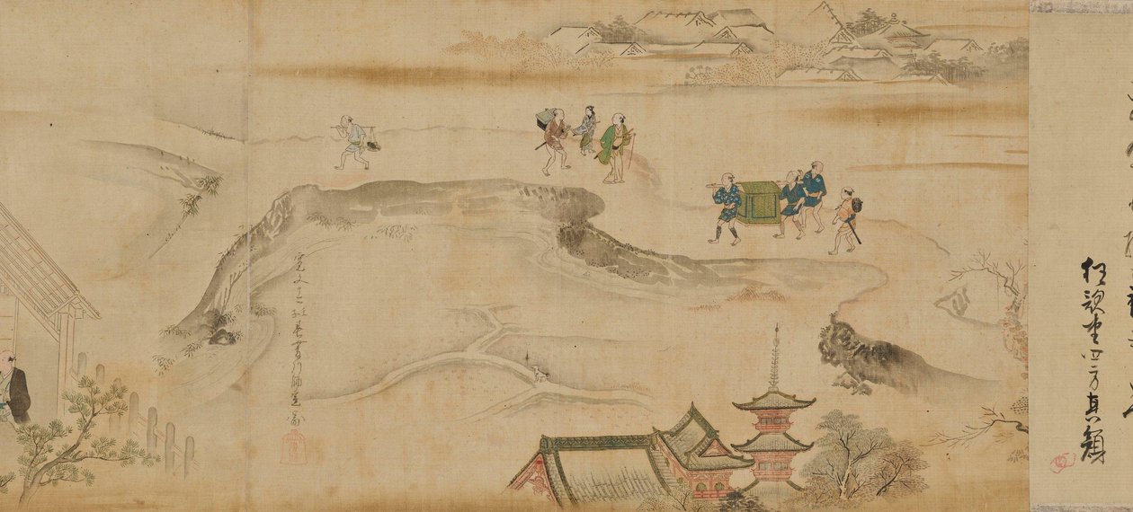 Scènes des théâtres et des quartiers de plaisir de Yoshiwara - Hishikawa Moronobu