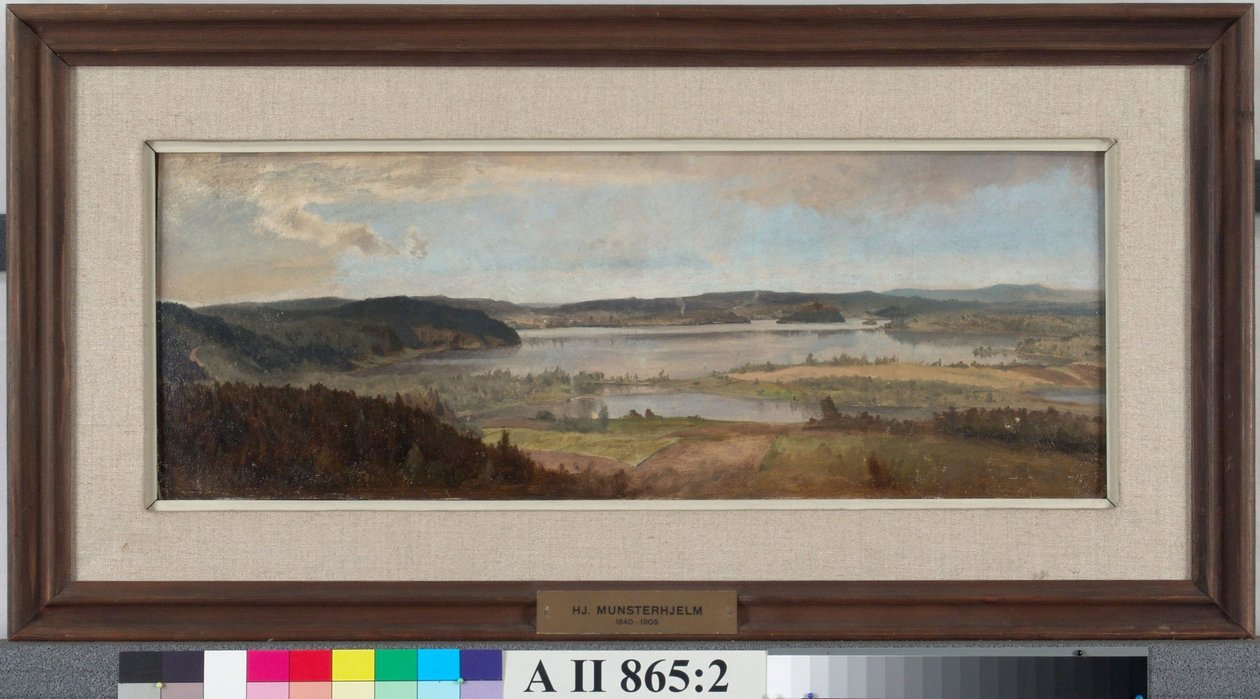 Paysage lacustre, étude - Hjalmar Munsterhjelm