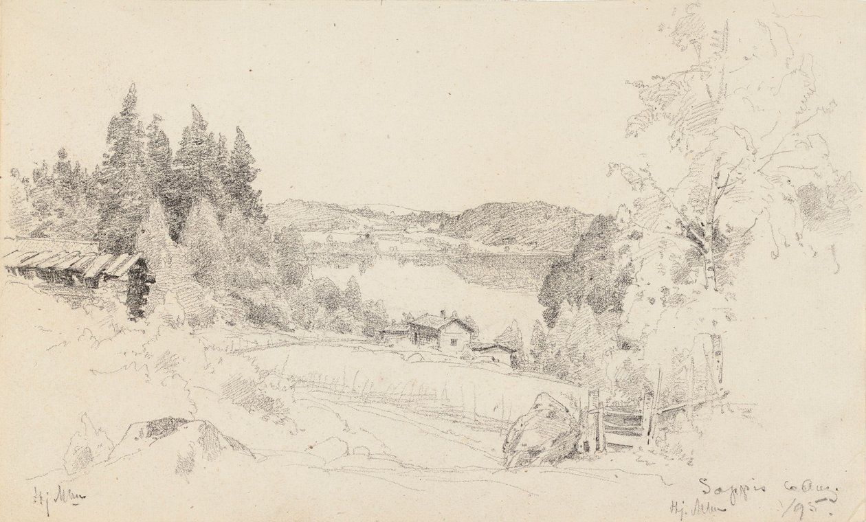 Vue sur le lac depuis Sappee - Hjalmar Munsterhjelm