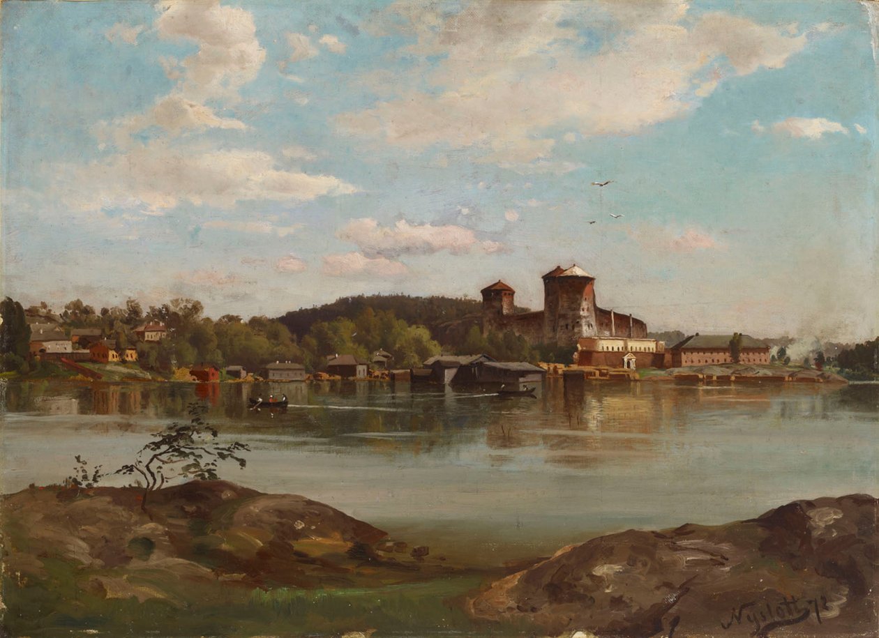Olavinlinna, croquis - Hjalmar Munsterhjelm