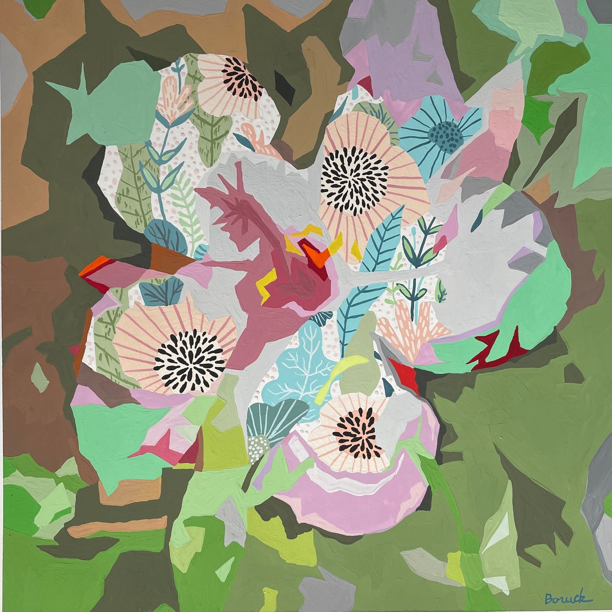 Abstrait floral #5, 2023 - Holly Boruck