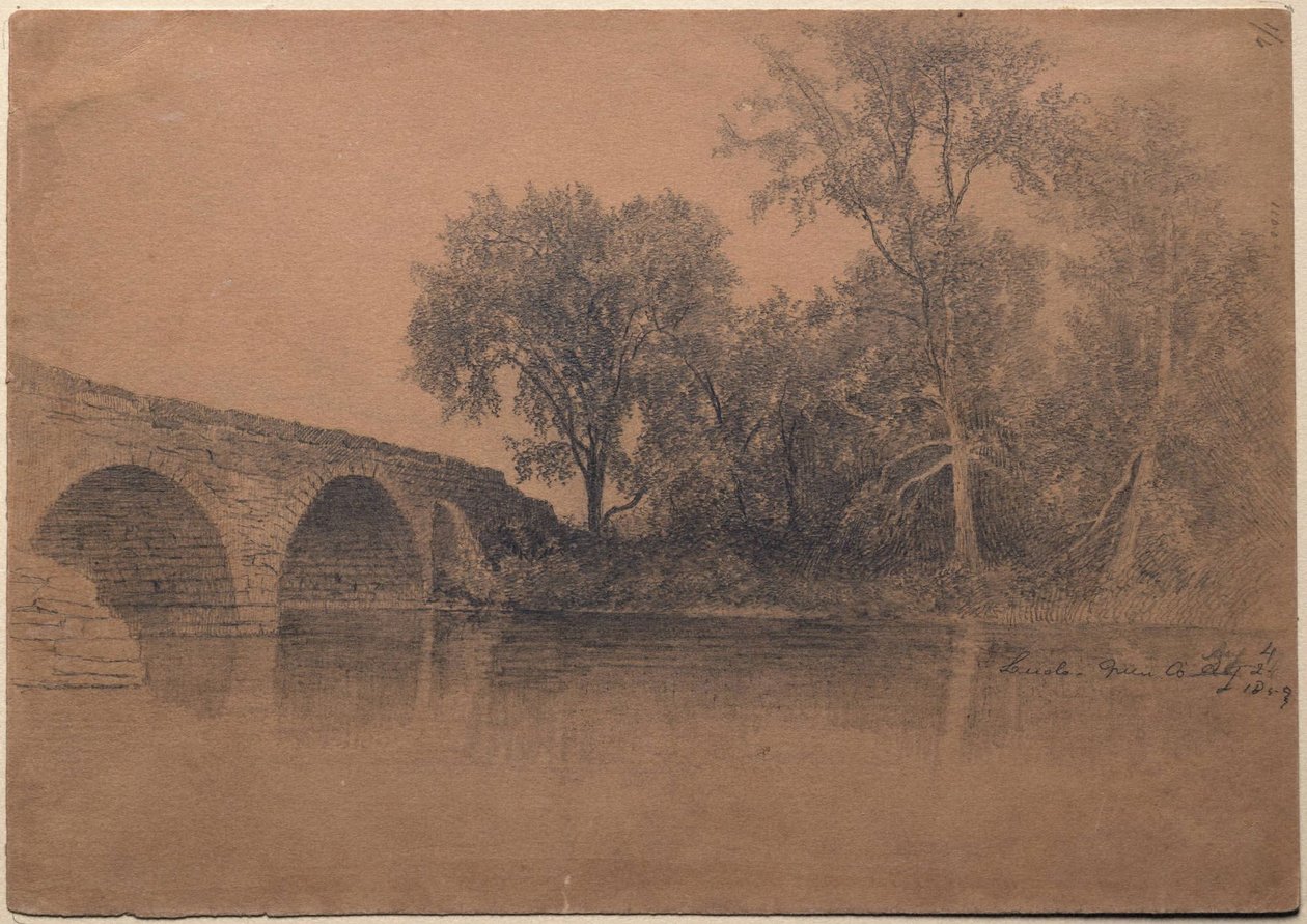 Pont à Leeds, comté de Green, État de New York - Homer Dodge Martin