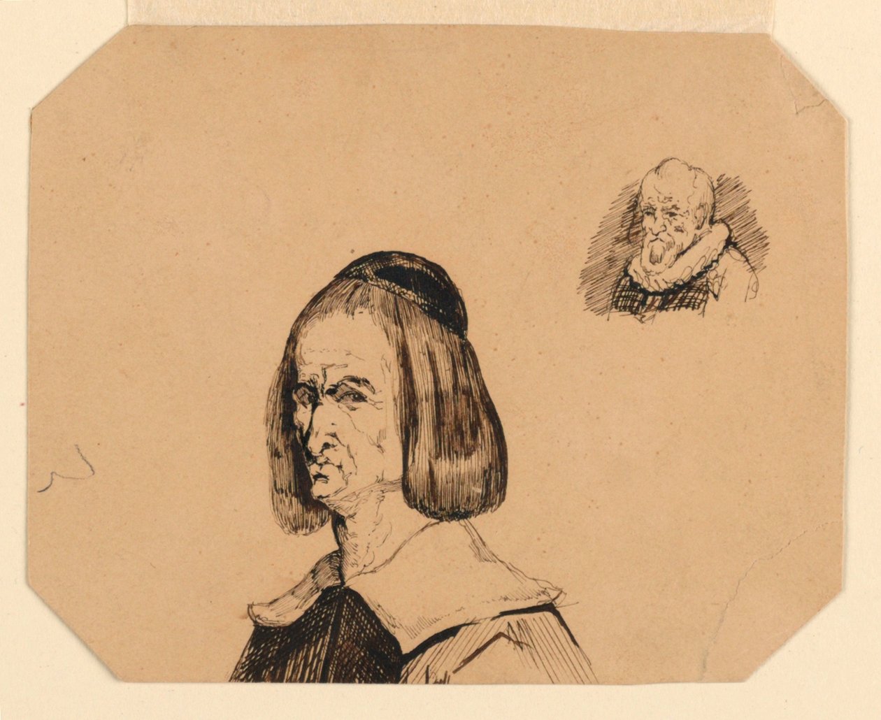 Têtes de Deux Hommes, dans le Style de Frans Hals - Homer Dodge Martin