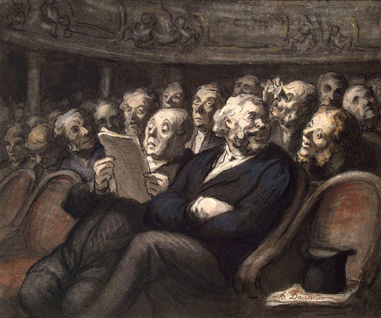 Intermission à la Comédie Française - Honoré Daumier