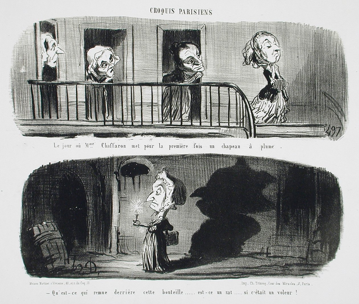Le Jour où Mme. Chaffaron met - Honoré Daumier