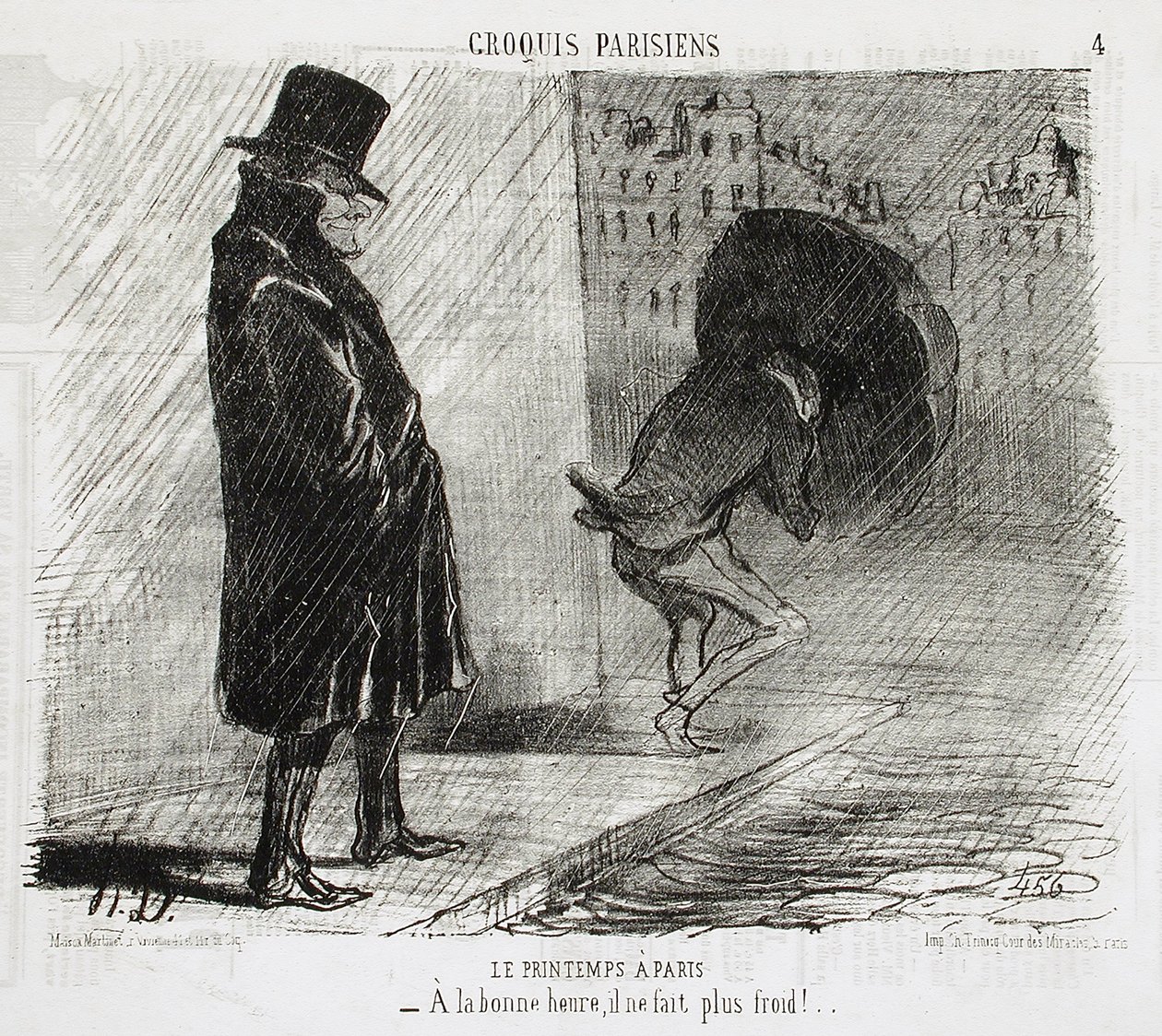 Le Printemps à Paris - Honoré Daumier