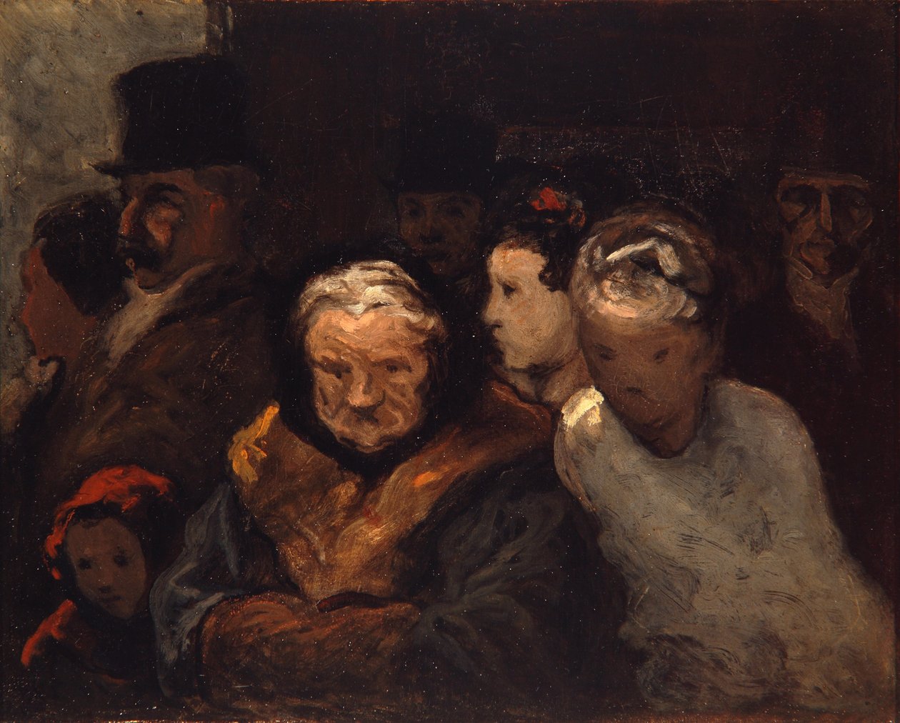 Sortie du théâtre, vers 1865 - Honoré Daumier