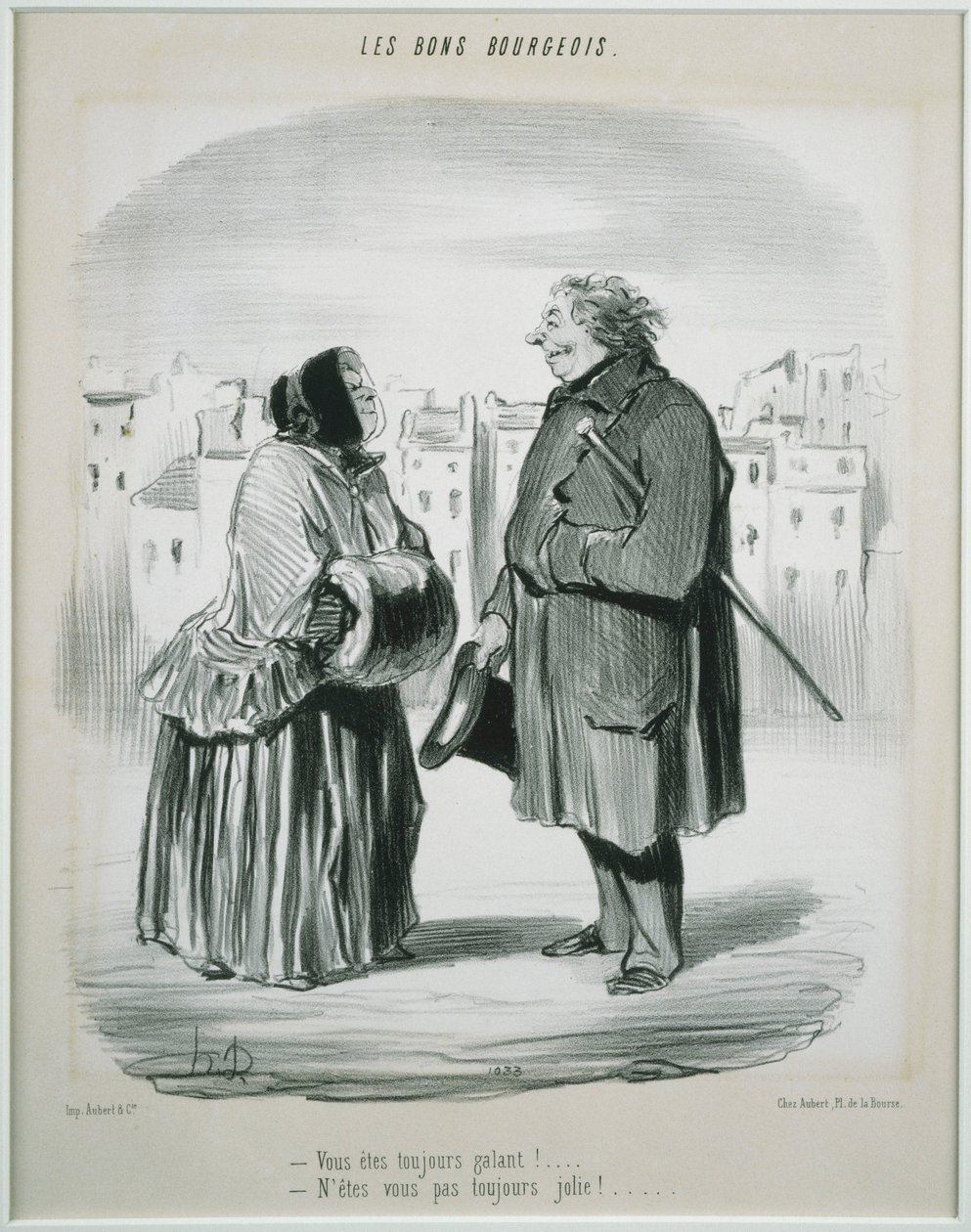 Les Bons Bourgeois- Vous êtes toujours galant! - Honoré Daumier