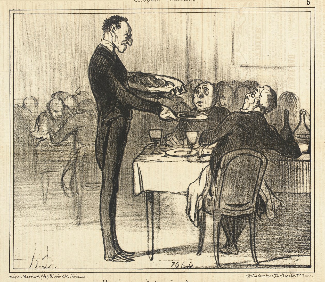 Monsieur veut-il des crêpes... - Honoré Daumier