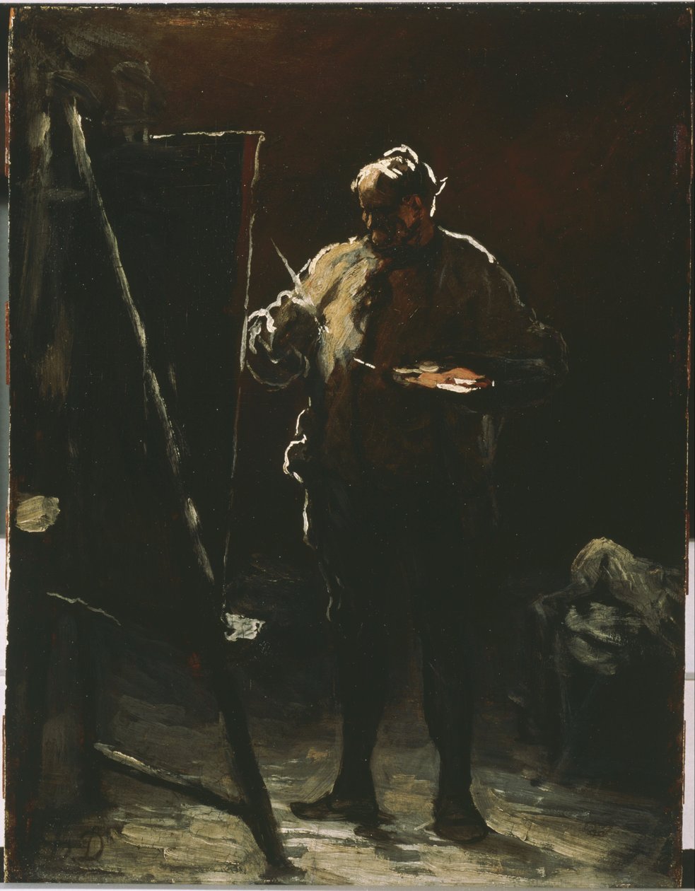 Le Peintre à son Chevalet - Honoré Daumier