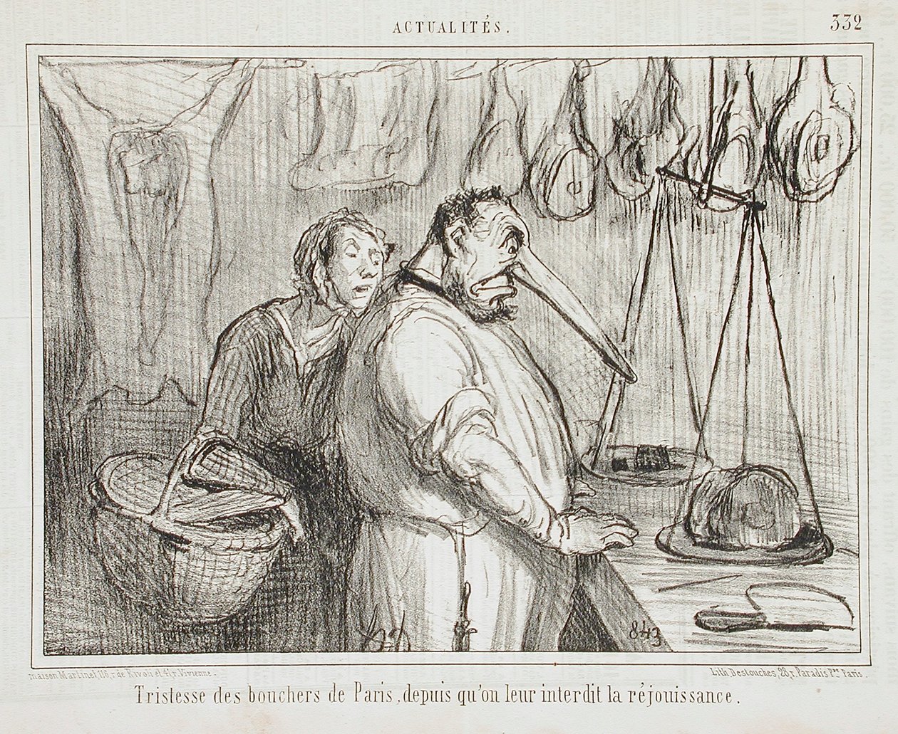 Tristesse des Bouchers de Paris - Honoré Daumier