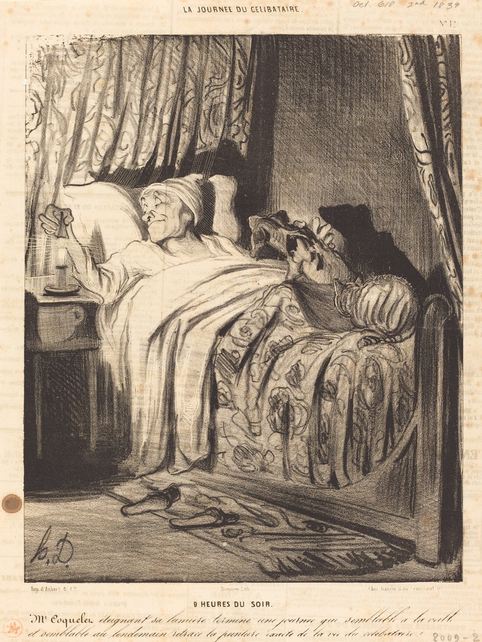 9 heures du soir - Honoré Daumier