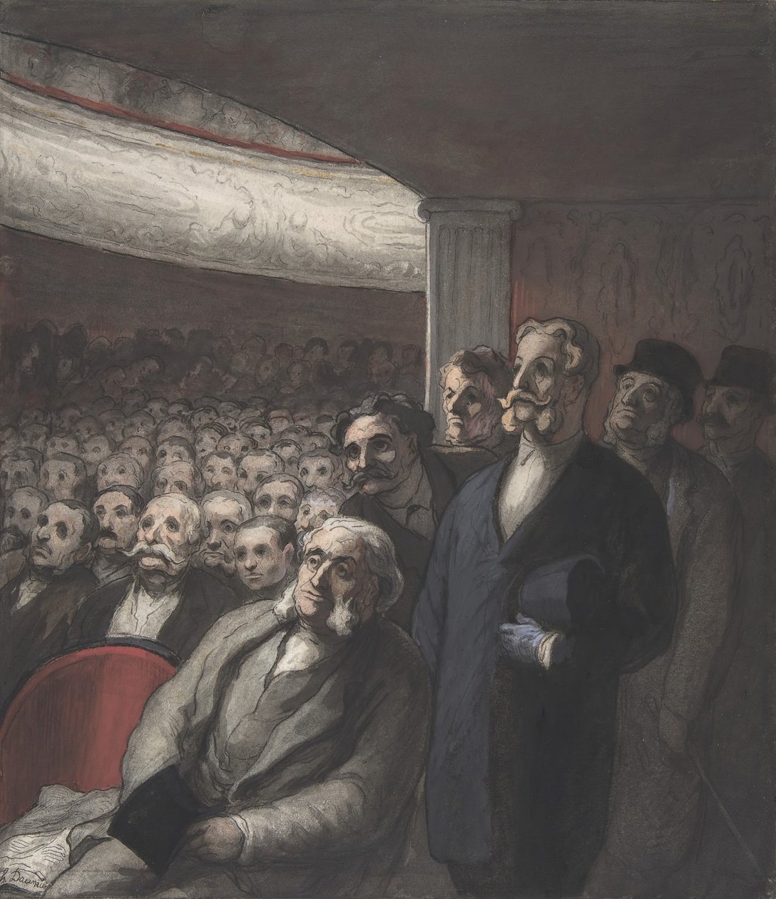 Un Public de Théâtre - Honoré Daumier