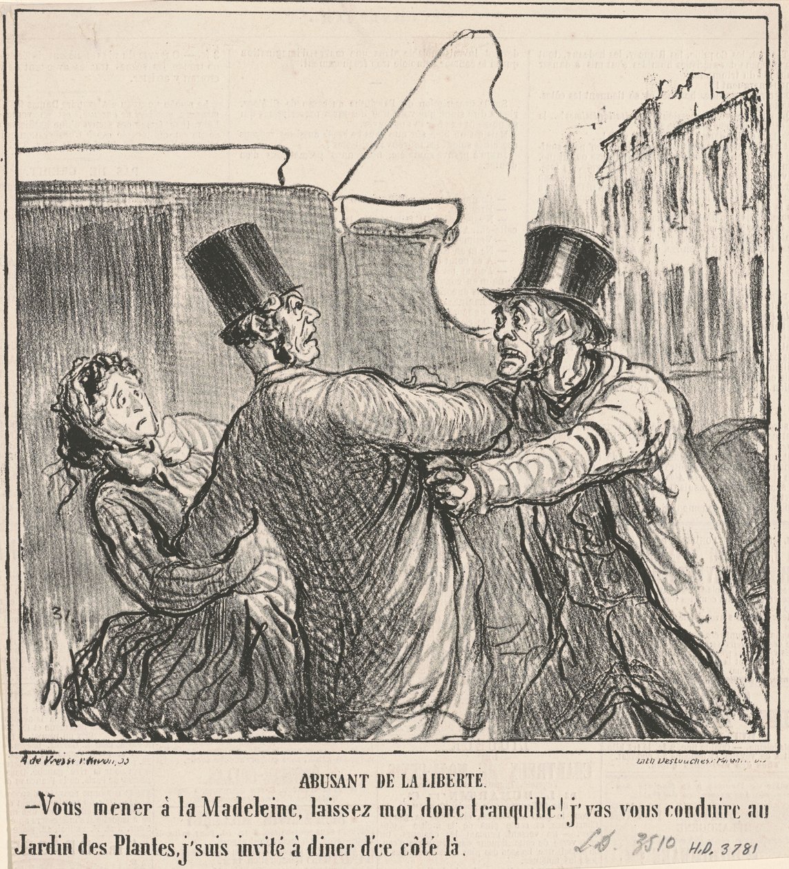 Abusant de la liberté - Honoré Daumier