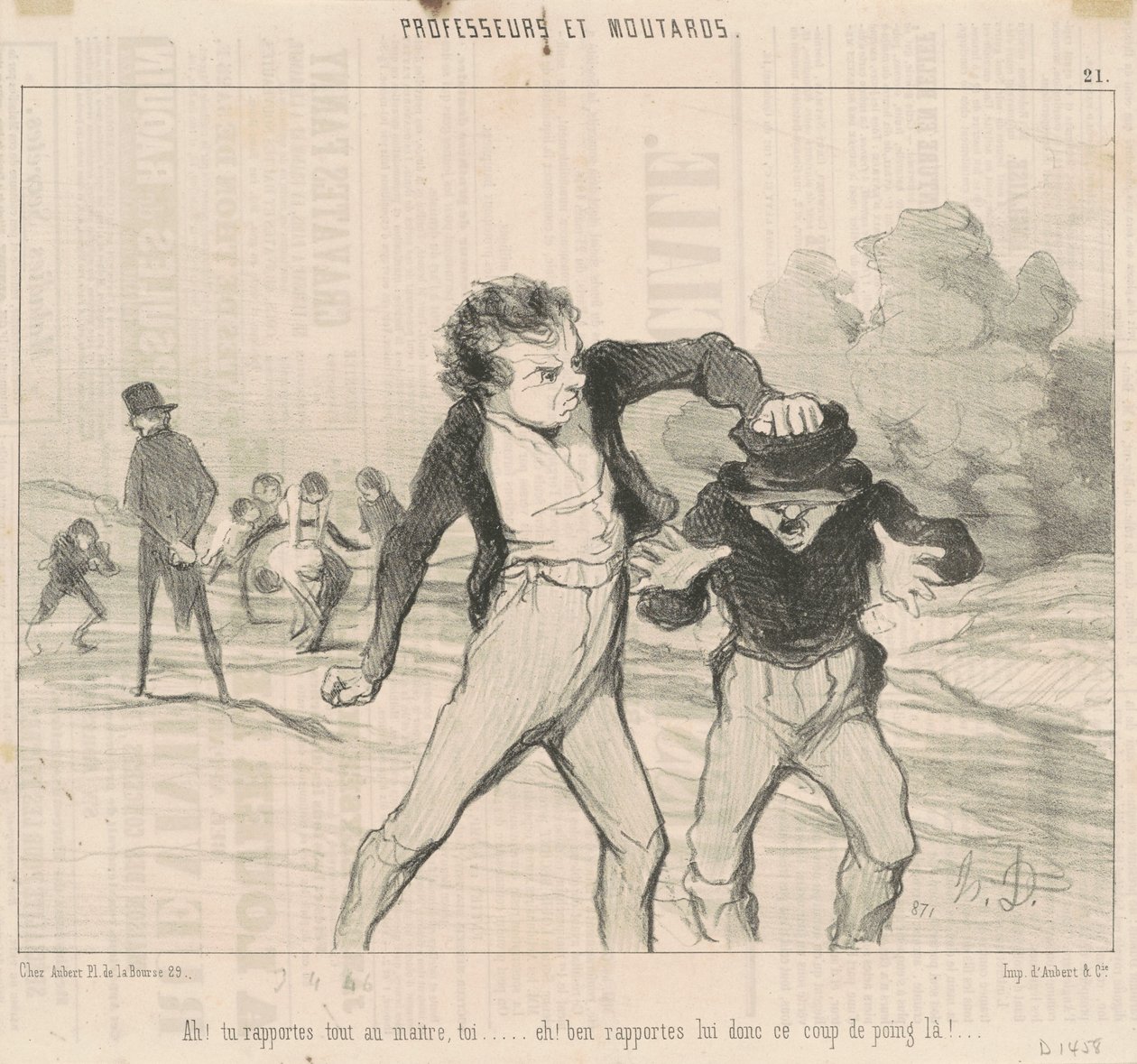 Ah! Tu rapportes tout au maître - Honoré Daumier