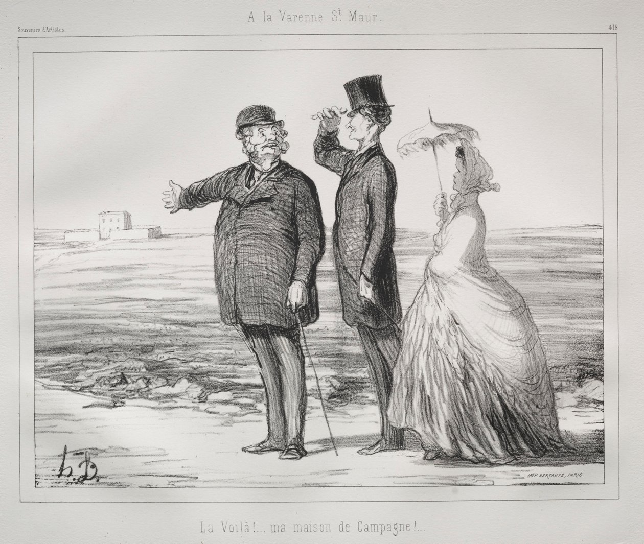 At Varenne, Saint-Maur - Honoré Daumier
