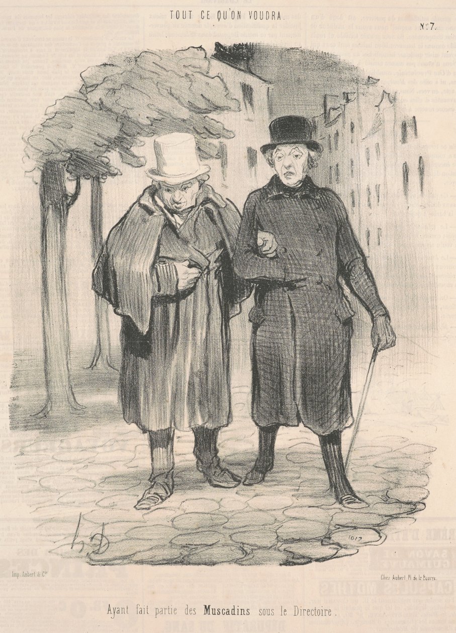 Ayant fait partie des muscadins sous le directoire - Honoré Daumier