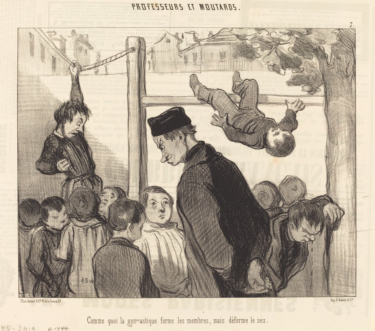 Comme quoi la gymnastique forme les membres... - Honoré Daumier
