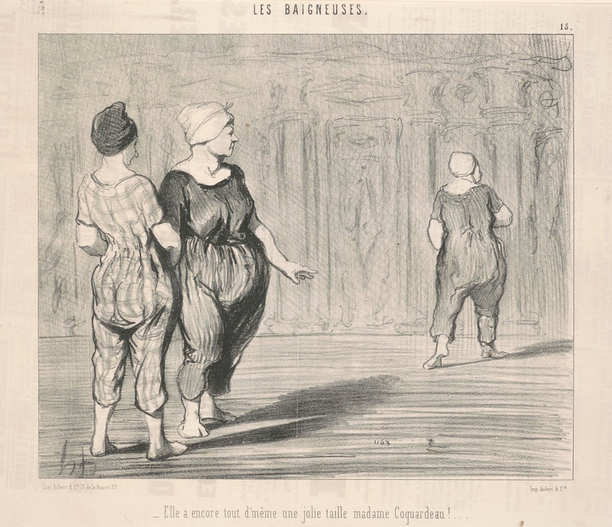 Elle a encore ... une jolie taille Madame Coquardeau! - Honoré Daumier