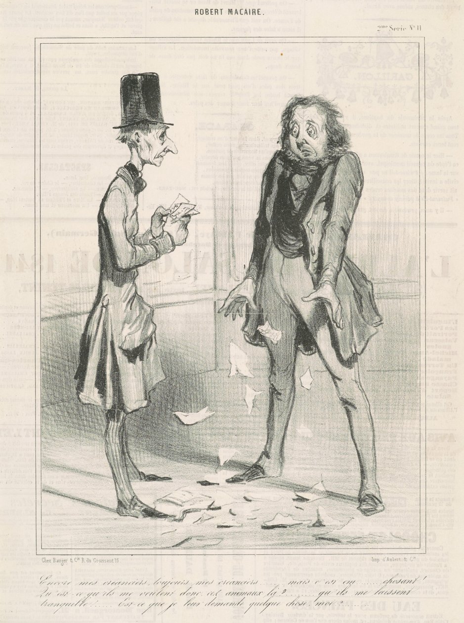 Encore mes créanciers, toujours ... - Honoré Daumier