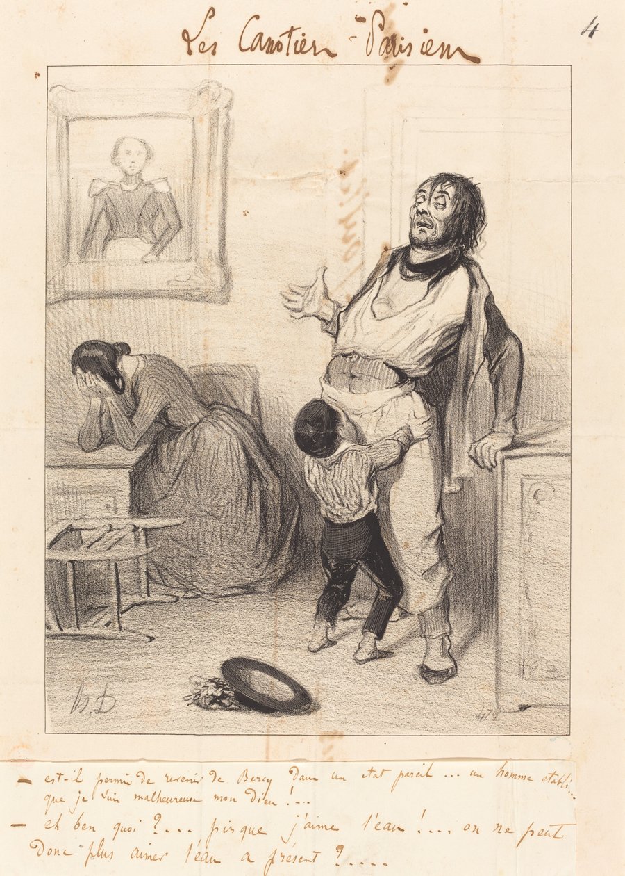 Est-il permis de revenir... dans un état pareil... - Honoré Daumier