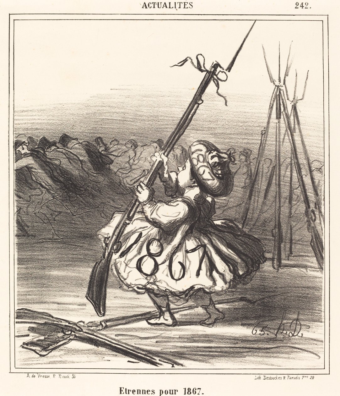 Étrennes pour 1867 - Honoré Daumier