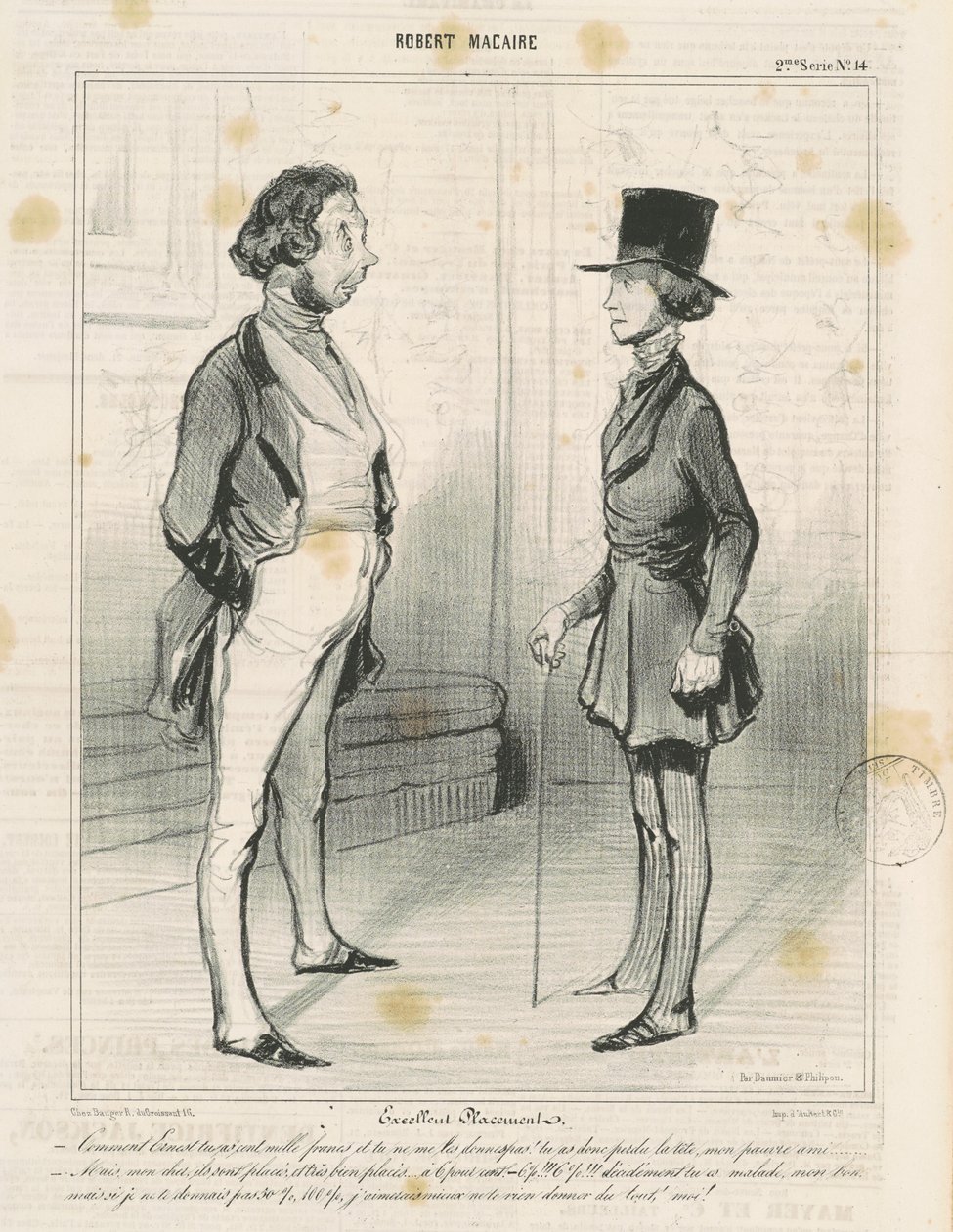 Excellent placement - Honoré Daumier