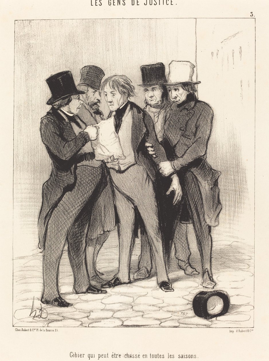 Gibier qui peut être chassé en toutes les saisons - Honoré Daumier