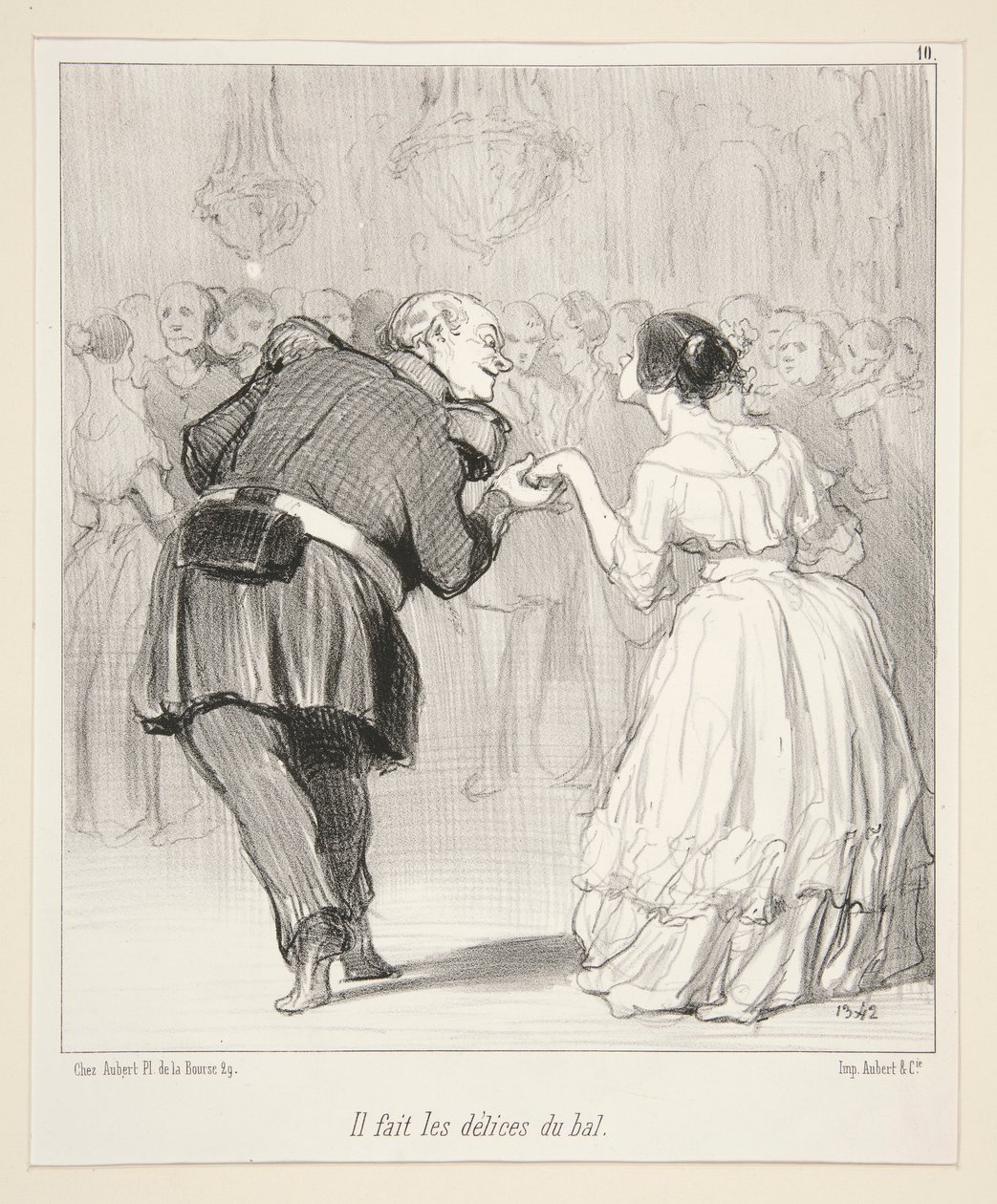 Il fait les délices du bal., de Les Banqueteurs - Honoré Daumier
