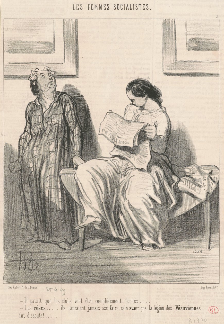 Il paraît que les clubs vont être ... fermés ... - Honoré Daumier