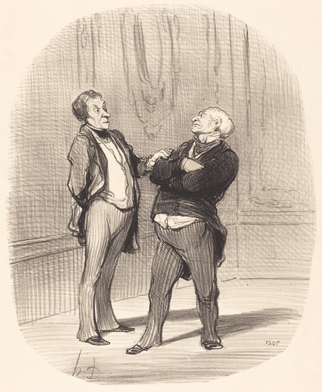 Il y a la guerre... les loyers vont... diminuer... - Honoré Daumier