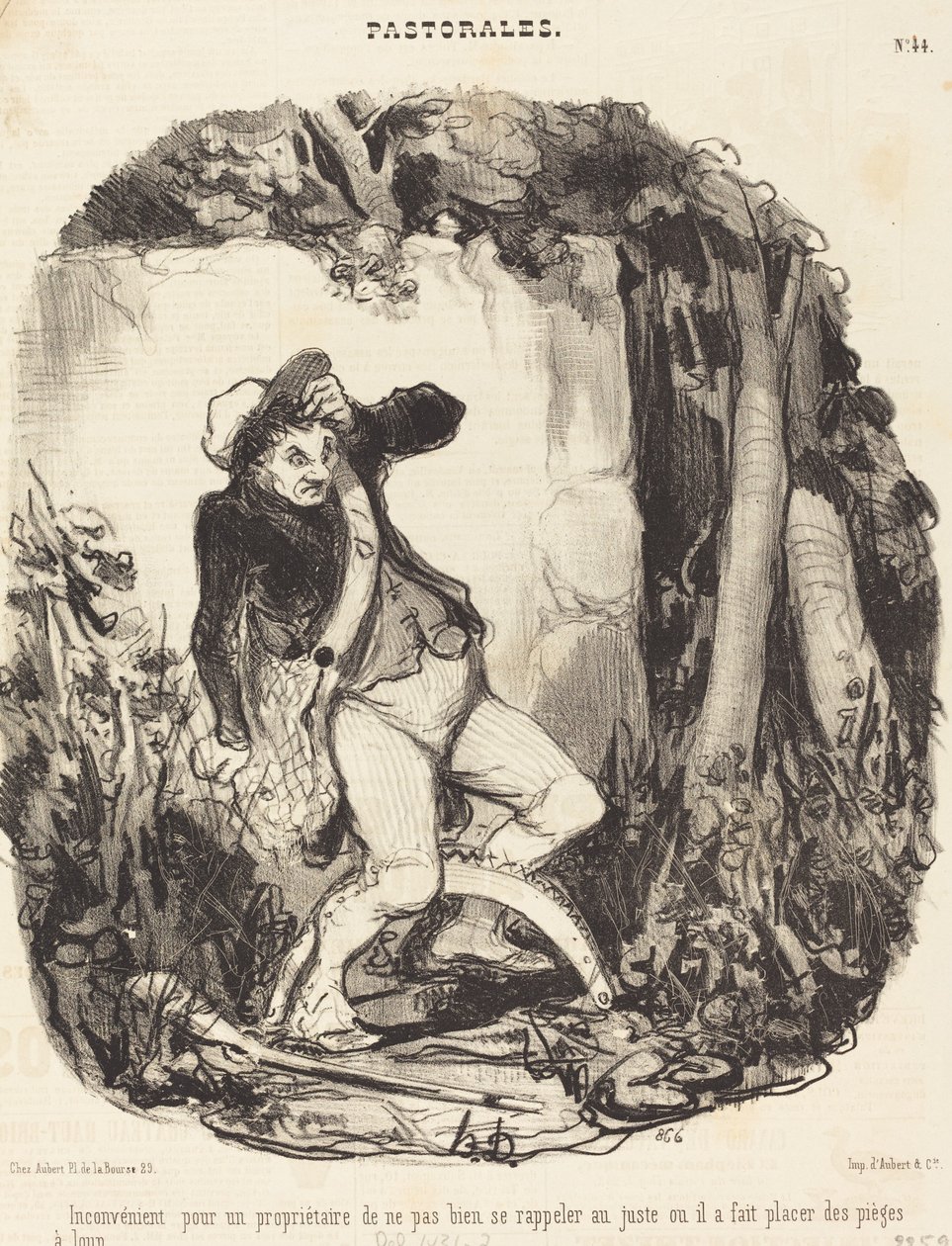 Inconvénient pour un propriétaire de ne pas... - Honoré Daumier