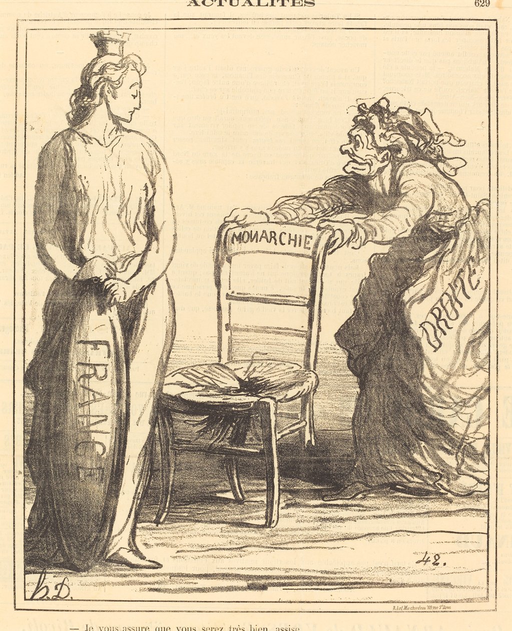 Je vous assure que vous serez très bien assise - Honoré Daumier