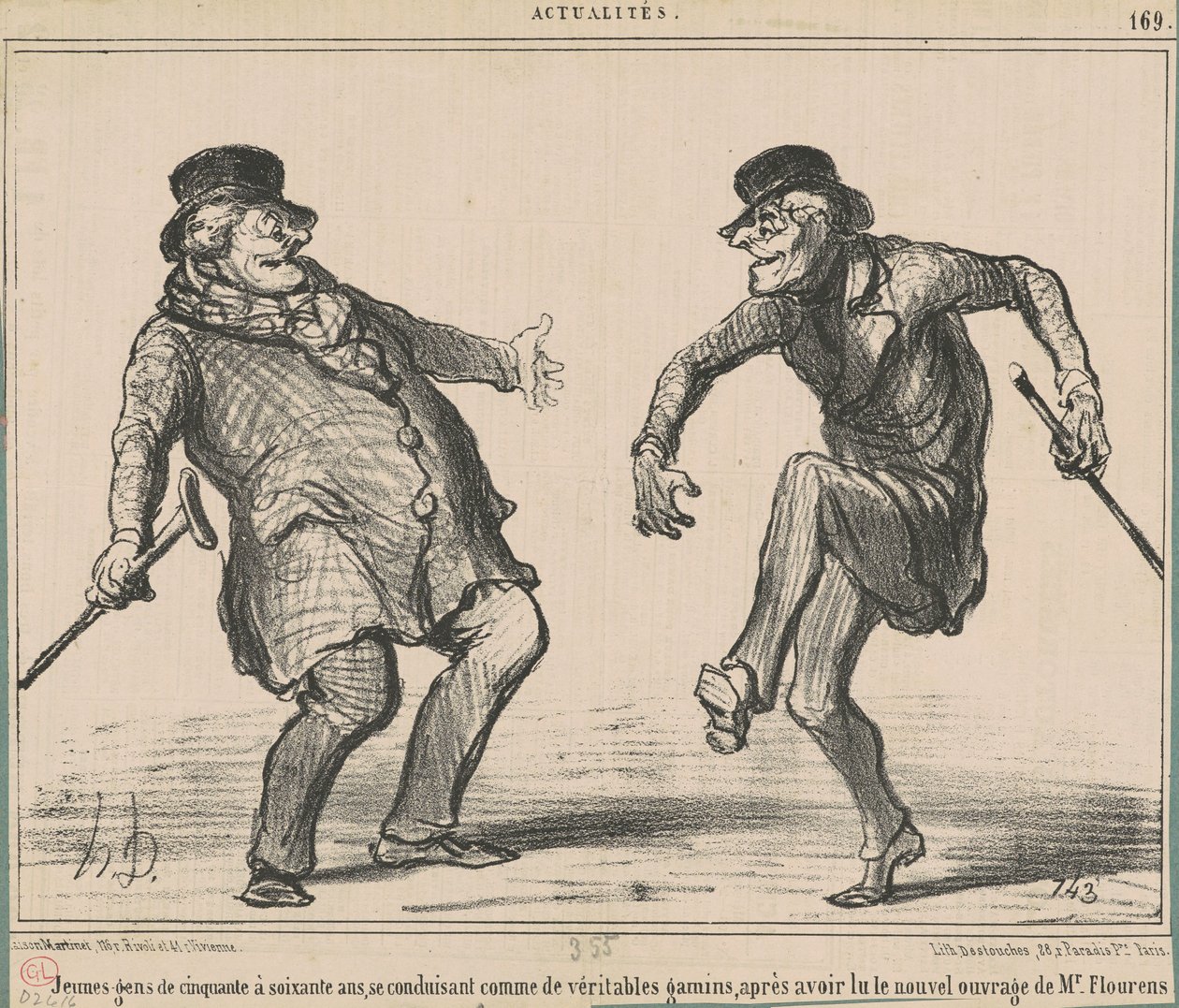 Jeunes gens de cinquante à soixante ans ... - Honoré Daumier