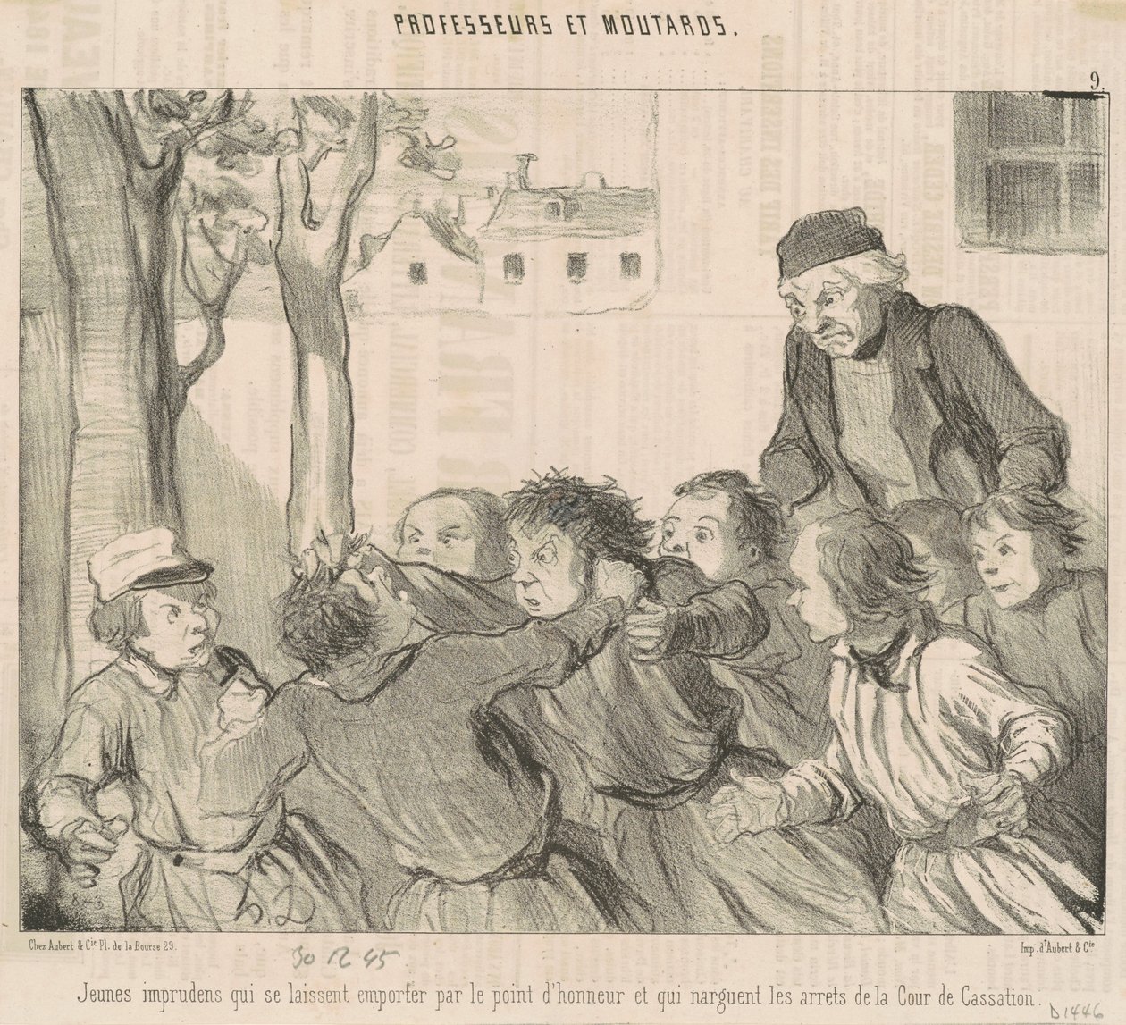 Jeunes imprudents qui se laissent emporter ... - Honoré Daumier