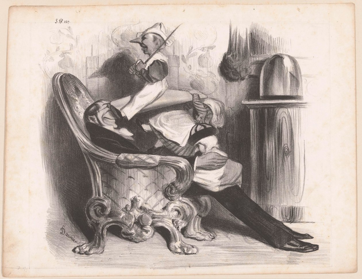 Caricature du ministre Antoine Maurice Apollinaire d