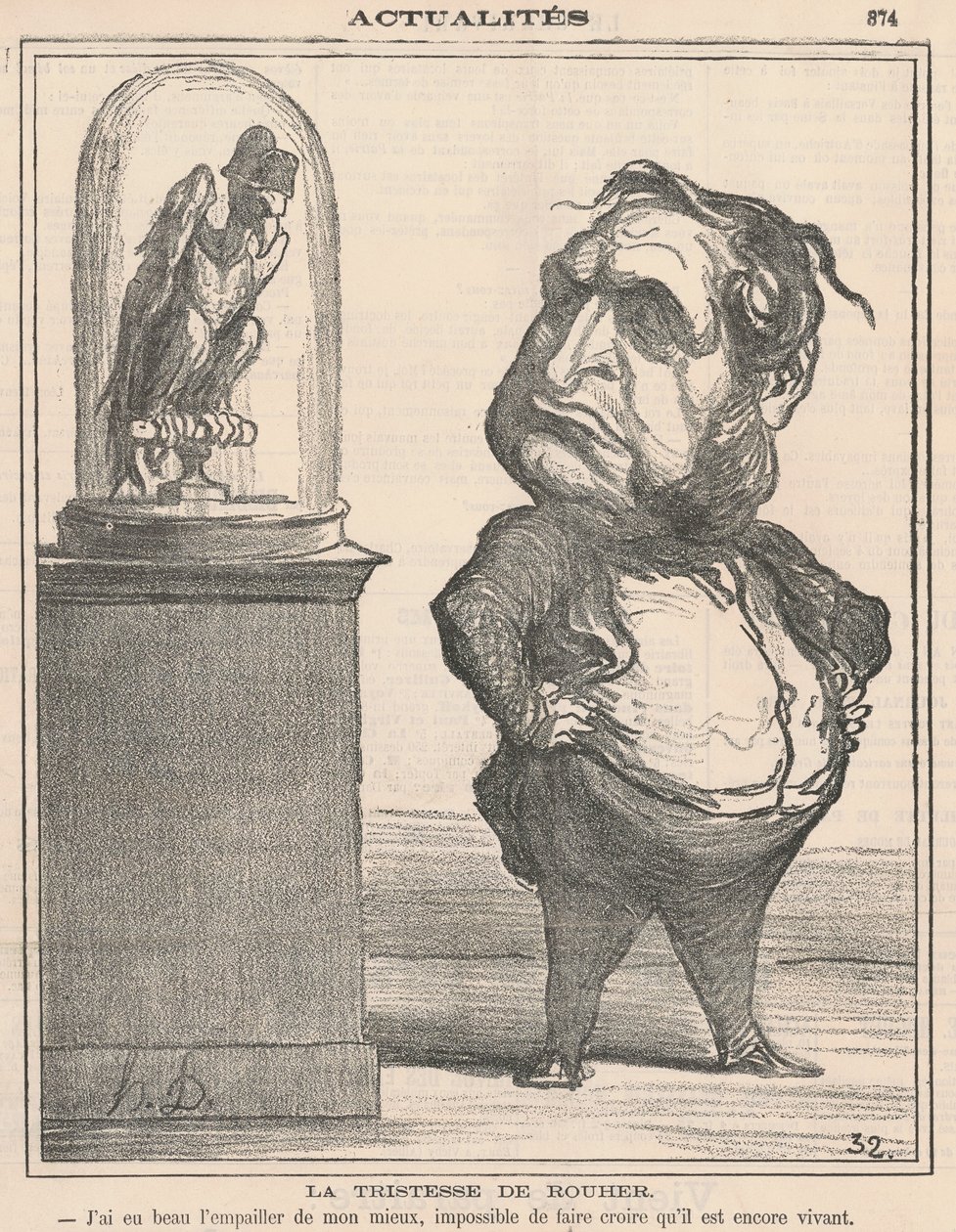 La Tristesse de Rouher - Honoré Daumier