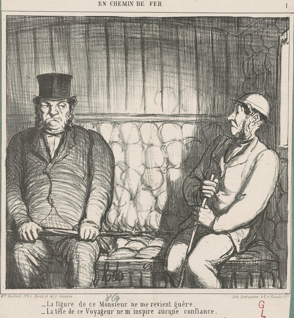La figure de ce monsieur ne me revient guère - Honoré Daumier