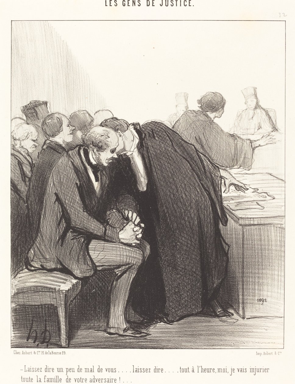 Laissez dire un peu de mal de vous... - Honoré Daumier