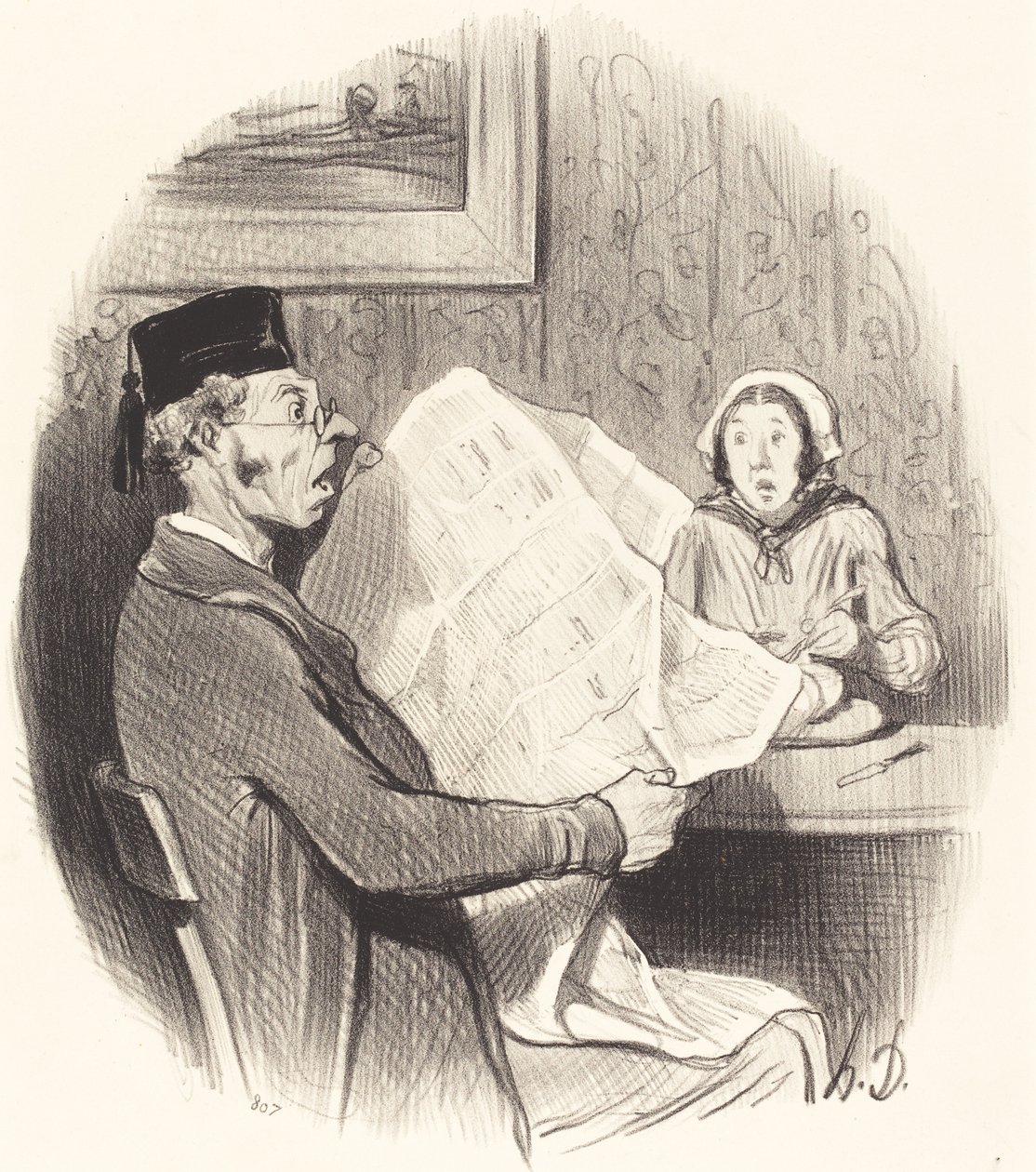 Le Format de plus en plus monstre - Honoré Daumier