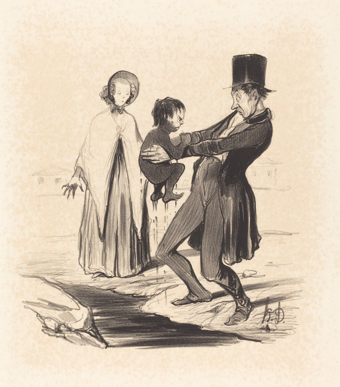 Le Puits de Grenelle - Honoré Daumier