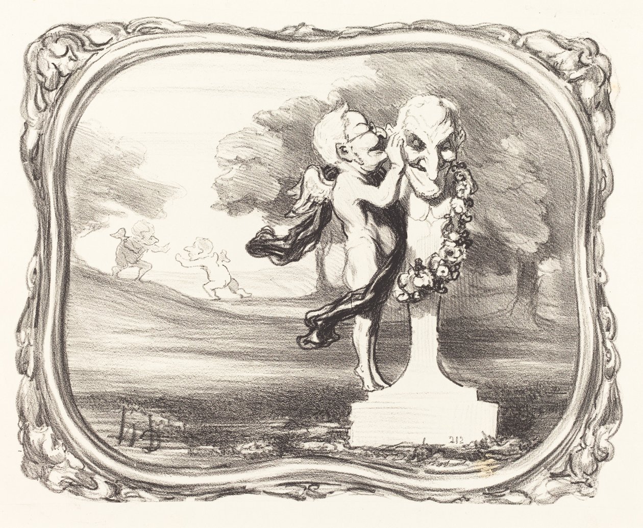 Le secret confié au dieu faune - Honoré Daumier