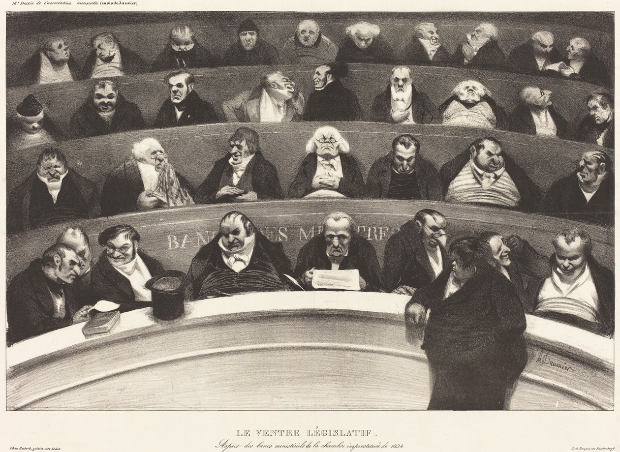 Le Ventre Législatif - Honoré Daumier